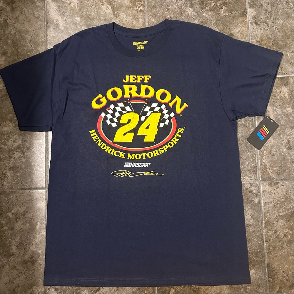 💕5/$15 Jeff Gordon Navy Blue T-Shirt, NEW Authentic NASCAR